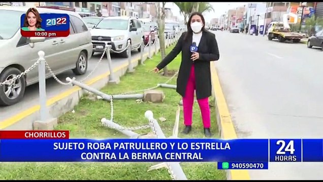 Aseguraba ser enviado de Dios: sujeto roba patrullero del serenazgo para evitar intervención