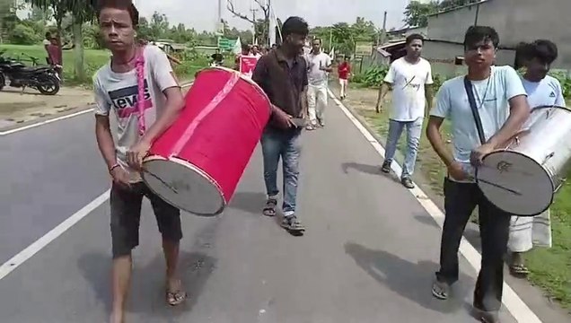 ভারতের ছাত্র ফেডারেশনের সর্বভারতীয় জাঠা প্রবেশ করলো দক্ষিণ দিনাজপুরে।