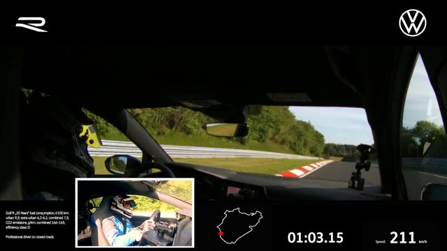 Golf R „20 Years“ ist der schnellste Volkswagen R auf der Nürburgring-Nordschleife - Onboard Runde