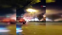 İstanbul'da gece yarısı korkunç kaza! Araçlar alev alev yandı