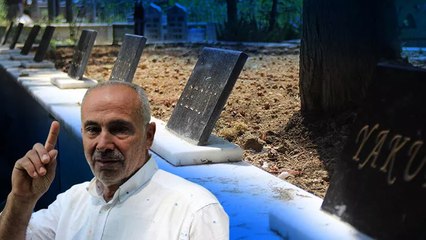 Mezarlıkta kahreden kare...Aynı aileden 8 mezar yan yana