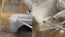 Acid bath gives 1988 BMW model a brand-new, ultra-clean look
