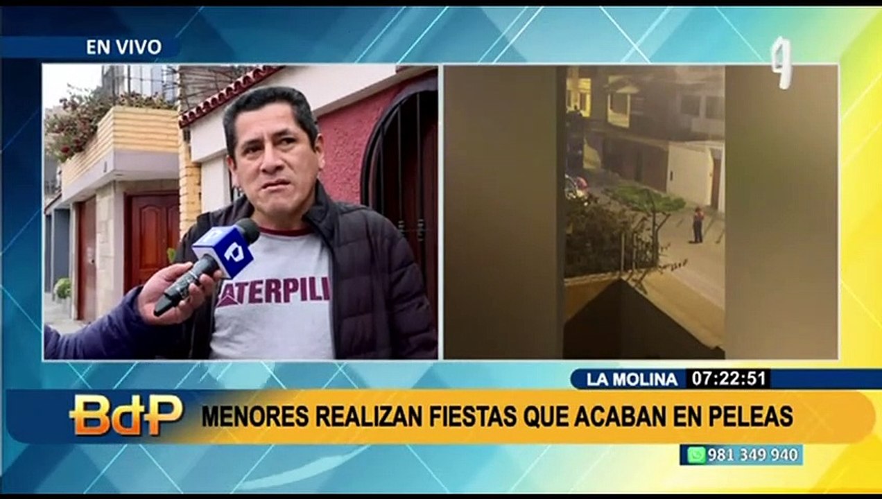 La Molina: Menores de edad  en estado de ebriedad protagonizan pelea