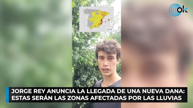 Jorge Rey anuncia la llegada de una nueva DANA: estas serán las zonas afectadas por las lluvias