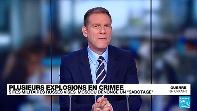 Ukraine : explosions en Crimée, plusieurs sites militaires russes visés