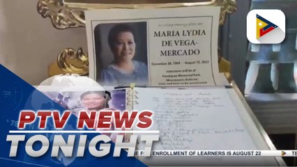 Relatives, friends pay last respects to Lydia de Vega
