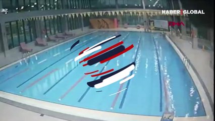 Dehşet böyle geldi! Beykoz'daki spor salonunda çatısının çökme anı kamerada