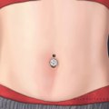 ASMR -  Navel Stone  Belly Button Ring Remove Animation