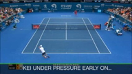 Nishikori beats Wawrinka to reach Brisbane final