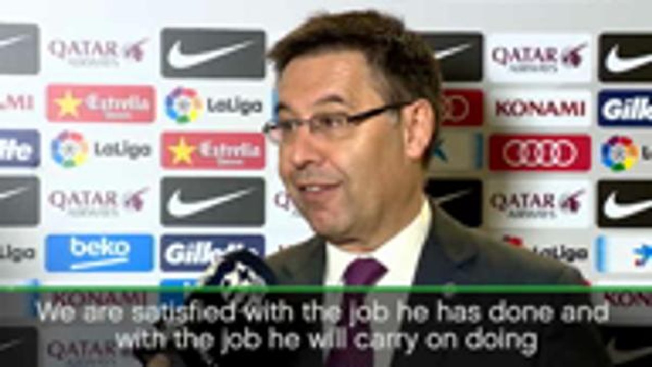 We support Enrique's decision - Bartomeu