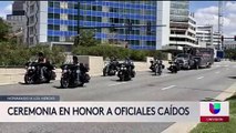 Ceremonia en honor a oficiales caídos