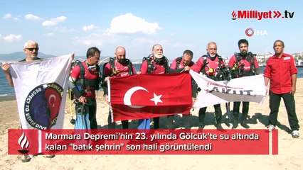 23 yıl sonra görüntülendi! Marmara Depremi'nden sonra geriye kalan 'batık şehir'