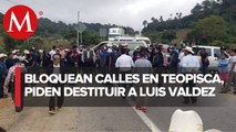 Continúan los bloqueos la autopista de Teopisca, Chiapas