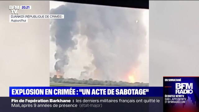 Un dépôt de munitions russe en Crimée explose, l'armée du Kremlin évoque un acte de sabotage