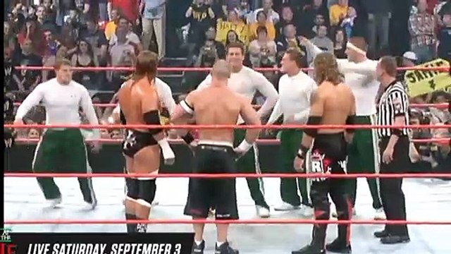 FULL MATCH — John Cena, Triple H & Edge vs. The Spirit Squad: Raw