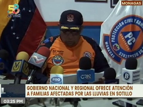Gobierno de Monagas atiende a familias afectadas por las fuertes lluvias en el municipio Sotillo