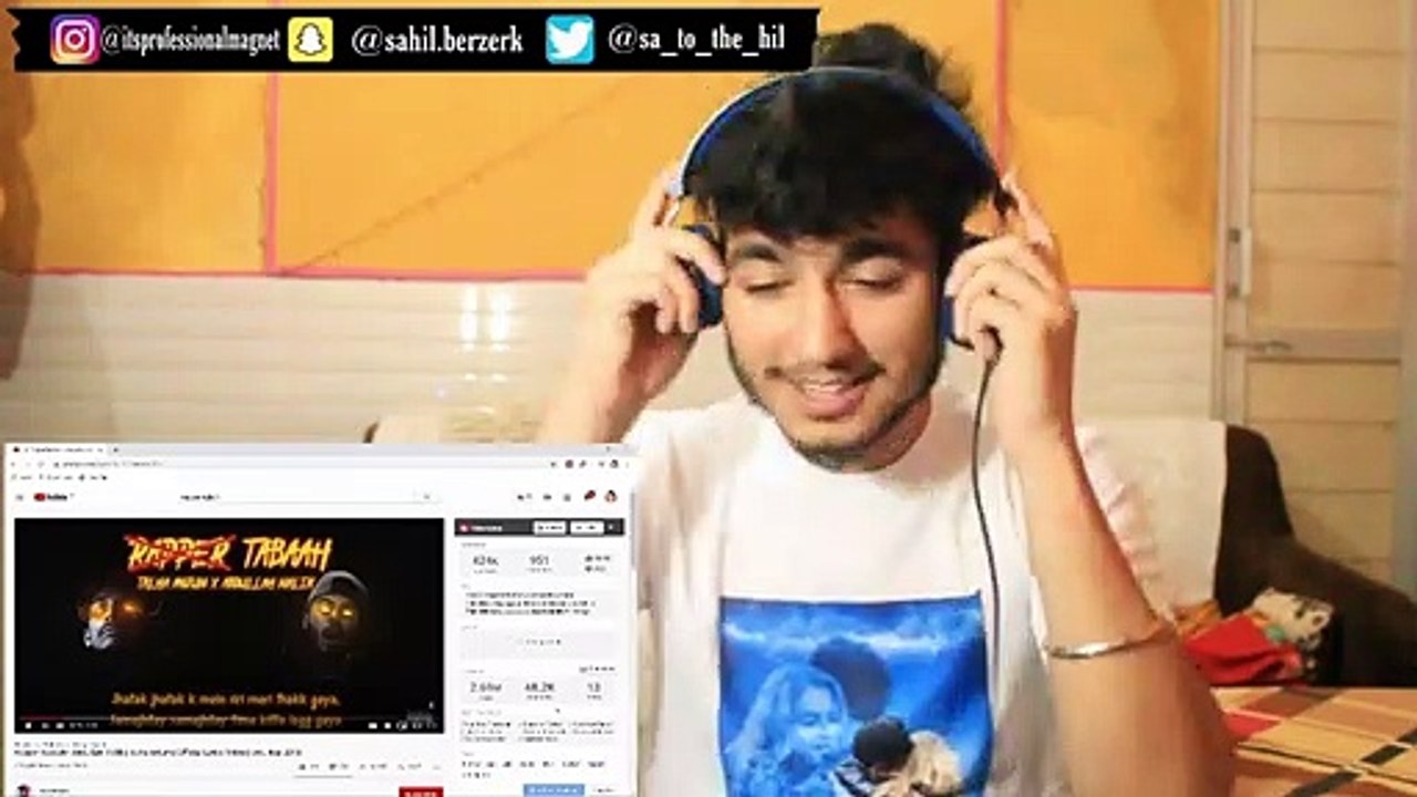 Rapper Tabaah - Abdullah Malik | Talha Anjum | Lyrics Video | REACTION | PROFESSIONAL MAGNET |
