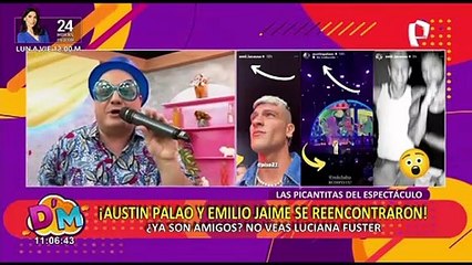 Austin Palao se reencontró con Emilio Jaime en concierto de reggaetón