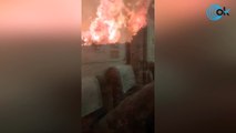 Pánico en el tren: 3 pasajeros con quemaduras y 8 heridos al intentar dejar el convoy cerca de un incendio