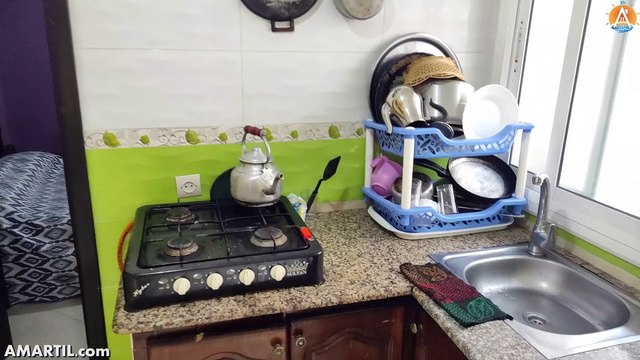 شقة مفروشة للكراء مرتيل للعائلات ثمن مناسب غرفة و صالون Location Appartement louer de vacance Martil