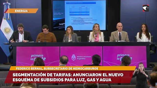 Segmentación de tarifas anunciaron el nuevo esquema de subsidios para luz, gas y agua