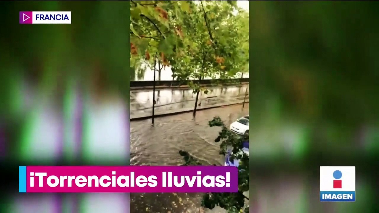 Torrenciales lluvias azotan a Francia