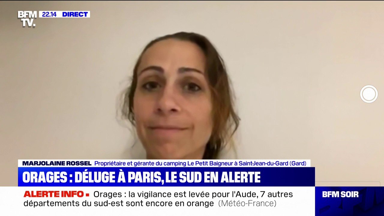 Face aux risques d'orages dans le Gard, cette gérante de camping évacue ses clients