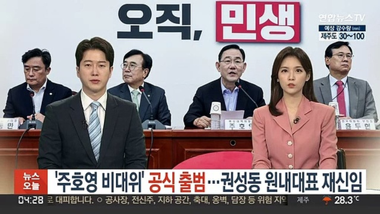 '주호영 비대위' 공식 출범…권성동 원내대표 재신임