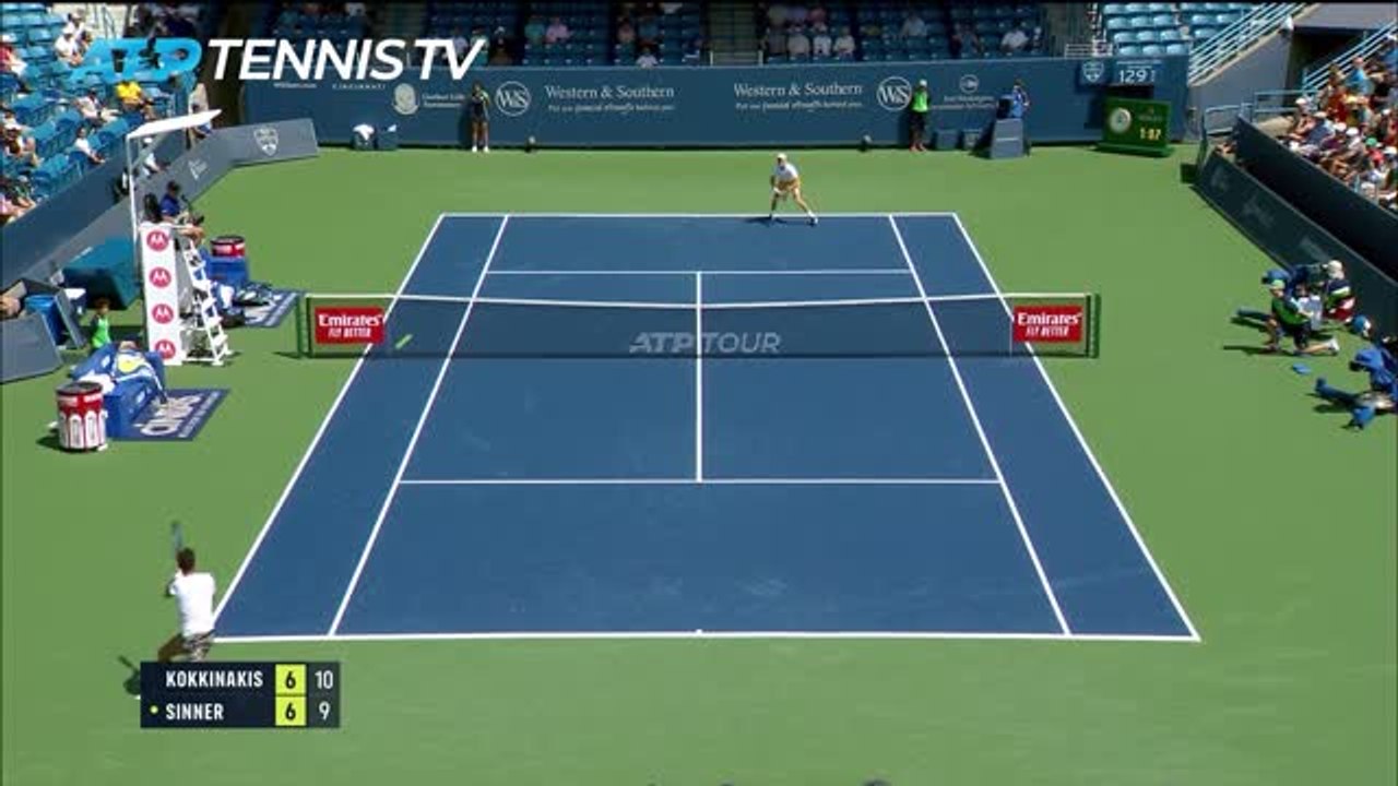 Highlights: Sinner gewinnt Kampf gegen Kokkinakis