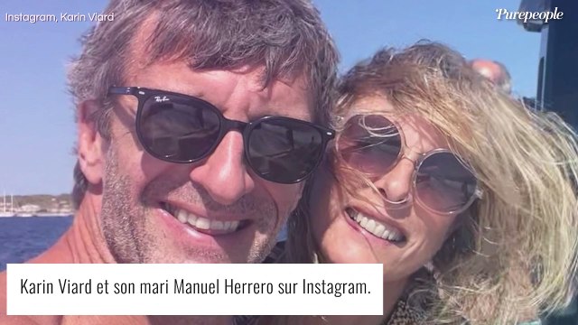 Karin Viard et son mari Manuel en vacances : c'est l'amour fou, ils voient la vie en rose