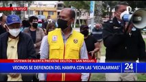 San Miguel: vecinos combaten la delincuencia con “vecialarmas”