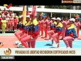 Privadas de libertad en el INOF reciben certificados en diversos oficios a través del INCES