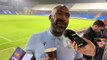 Sheffield Wednesday manager Darren Moore reacts to the Owls' defeat at Peterborough United