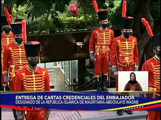 Jefe de Estado recibe Cartas Credenciales del Embajador de la República Islámica de Mauritania