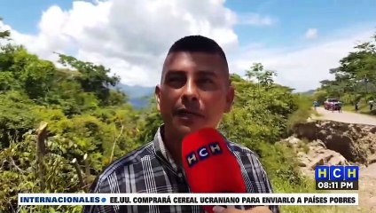 ¡Irónico! Derrumbe en aldea Derrumbado en Iguala, Lempira deja incomunicados a tres municipios