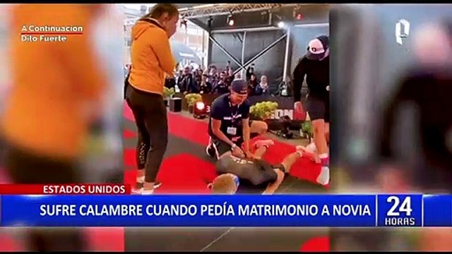 Estados Unidos: Joven sufre calambre mientras pedía matrimonio a su pareja