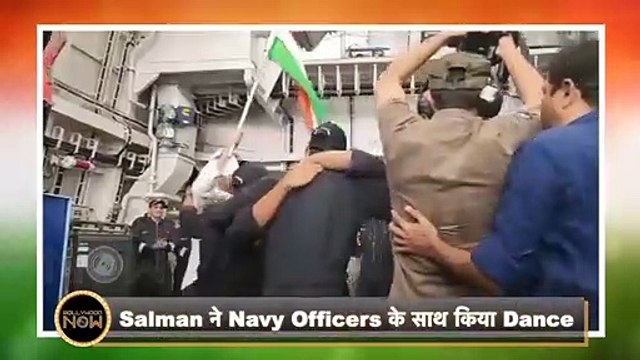 Salman Khan Dances With Indian Navy Officers, Celebrates 75th Independence Day | Viral Video