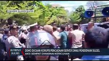 Demo Dugaan Korupsi Pengadaan Server Dinas Pendidikan Sulsel