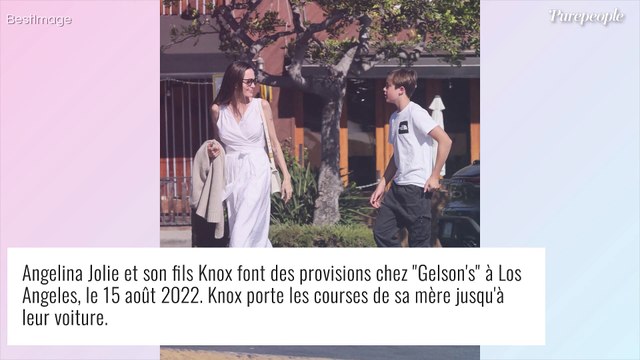 Angelina Jolie très chic : rares photos en compagnie de son fils Knox pour une séance shopping