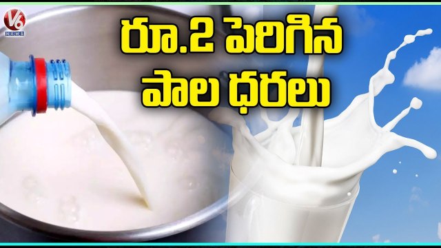 Milk Price Hiked , Amul & Mother Dairy Increases Rs.2 Per Liter _ V6 News