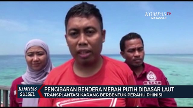 Pengibaran Bendera Merah Putih di Dasar Laut