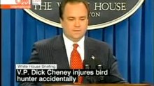 Cheney's got a gun
