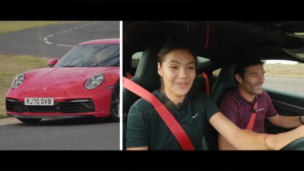 Emma Raducanu - Schnelle Runden mit dem Porsche 911 Carrera S in Silverstone