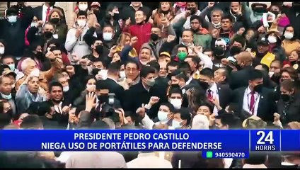 Pedro Castillo: "Si les consta que el Gobierno está robando, tienen que salir y sacarnos de Palacio"