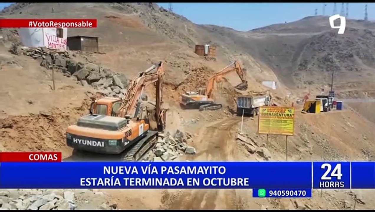 Alcalde Miguel Romero supervisa avance de obras en “Pasamayito”