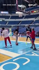 SMB bigs practice shooting ahead of do-or-die Game 7 vs Meralco on Wednesday night 