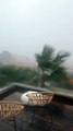 Vitaa - Images de tempête depuis sa maison. Instagram, le 17 août 2022.