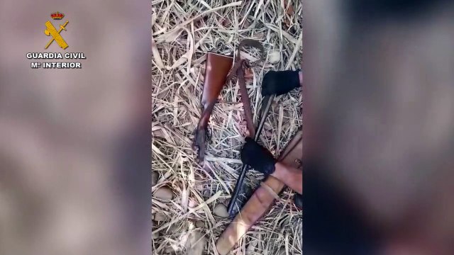 Descubren en un cañaveral escondidos joyas, relojes y una escopeta robados