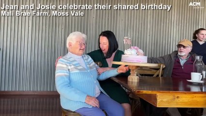 Jean and Josie celebrate their birthday together in Moss Vale - Sunday, August 14, 2022 - Southern Highland News