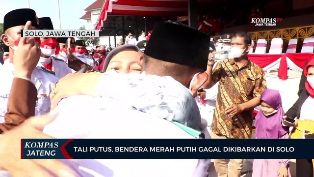 Tali Putus, Bendera Merah Putih Gagal Dikibarkan di Solo